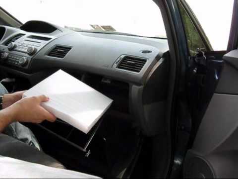 Как поменять воздушный фильтр салона на Honda Civic 2009