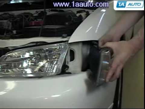 Как снять передний указатель поворотника на Nissan Altima