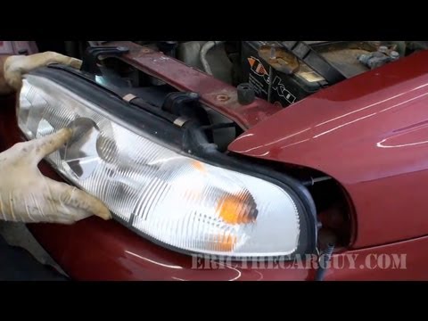 Как снять передние фары на Subaru Legacy 1997